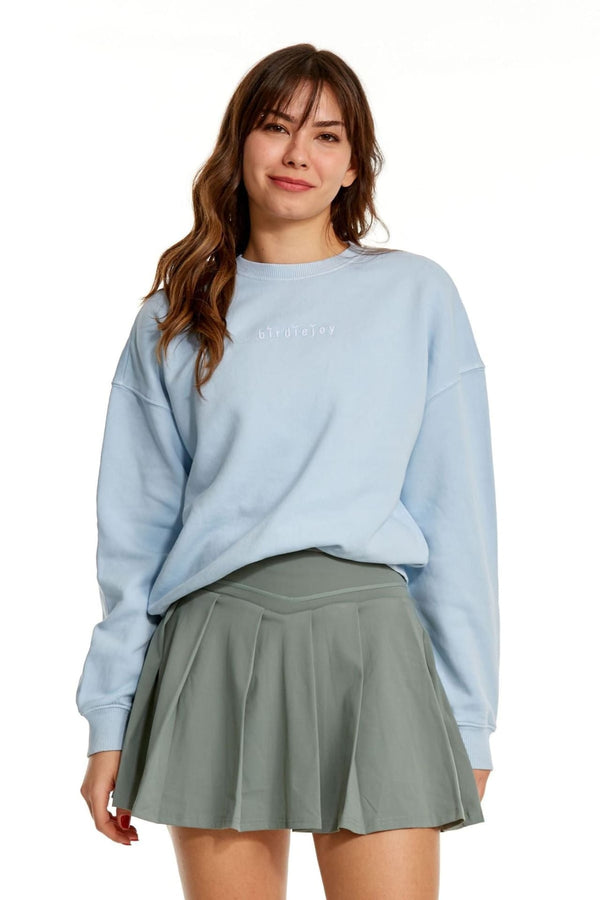 OVER THE CLOUDS AÇIK MAVİ OVERSIZE SWEATSHIRT - Sweatshirtler - BIRDIEJAY